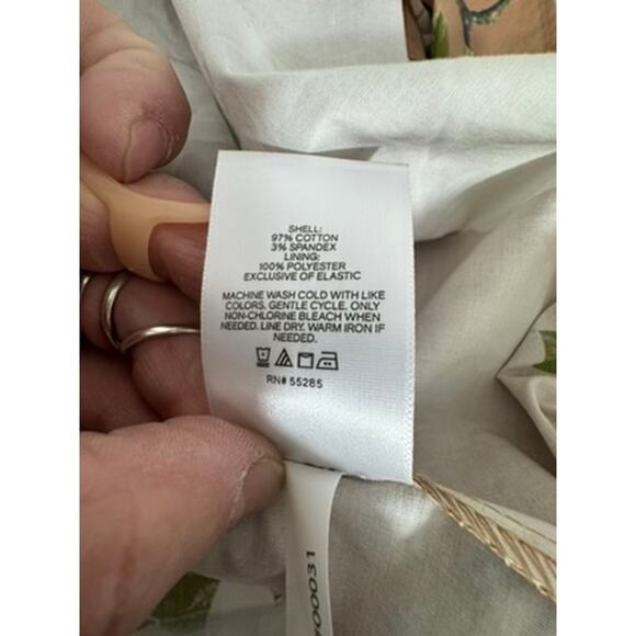 "EXPRESS" Women's Tan Magnolia Floral Maxi Prairie Dress Ruched SZ XL Cowgirl - Picture 8 of 12